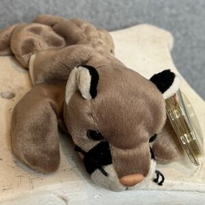 Vintage Ty‎ Beanie Baby Tracker Canyon Cougar Toy Retired Collectible With Tags